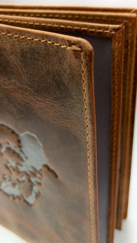 Preview: Jagdschein Etui , Jagdscheinhülle , Leder Etui , Ausweisetui , Jagdschein Etui " Keiler "